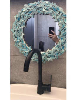 Fishole Seramik Çerçeveli Ayna